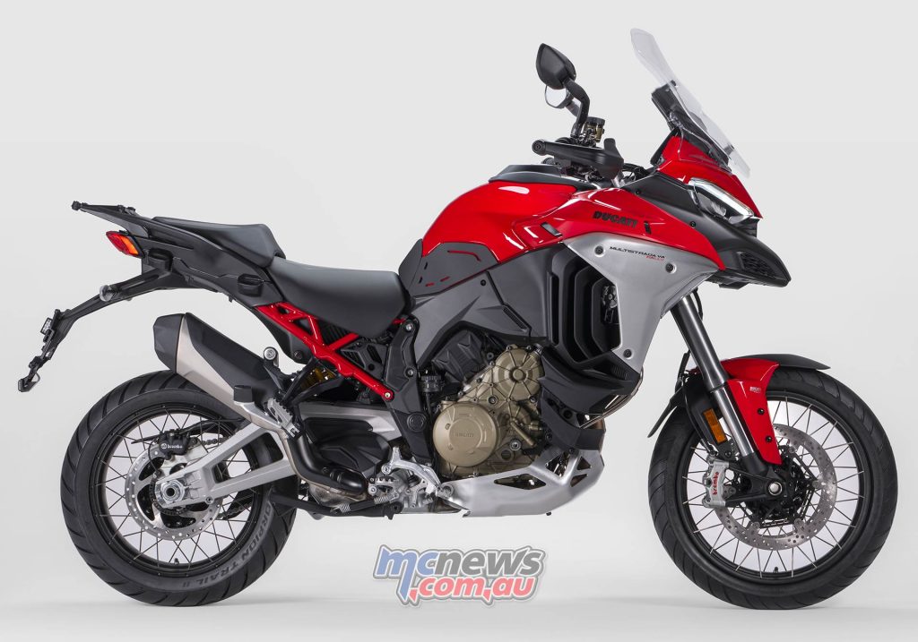 2023 Ducati Multistrada V4 Rally wears a 19-inch front rim