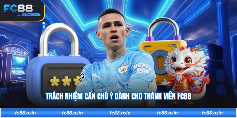 Trách nhiệm cần chú ý dành cho thành viên FC88